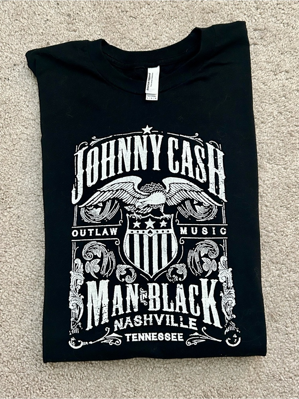 Johnny Cash Classic Man In Black Graphic Tee
